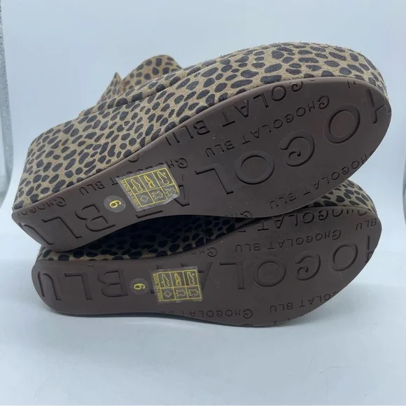 Chocolat Blu Tan and Black Wedge Shoes - Picture 9 of 11